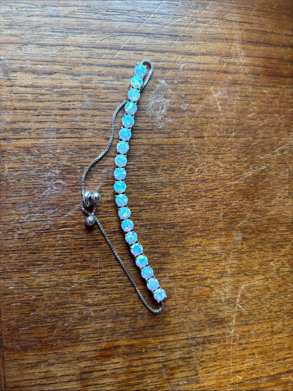 Blue Opal Tennis Bracelet